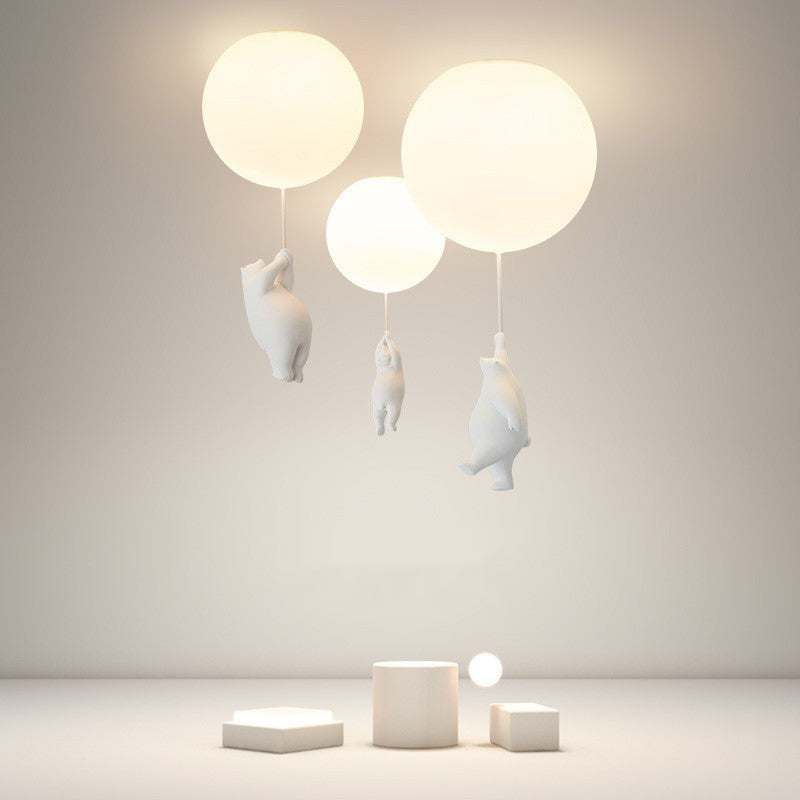 LumiBear Balloon Pendant Light for Nursery Ceiling - OpalDwell