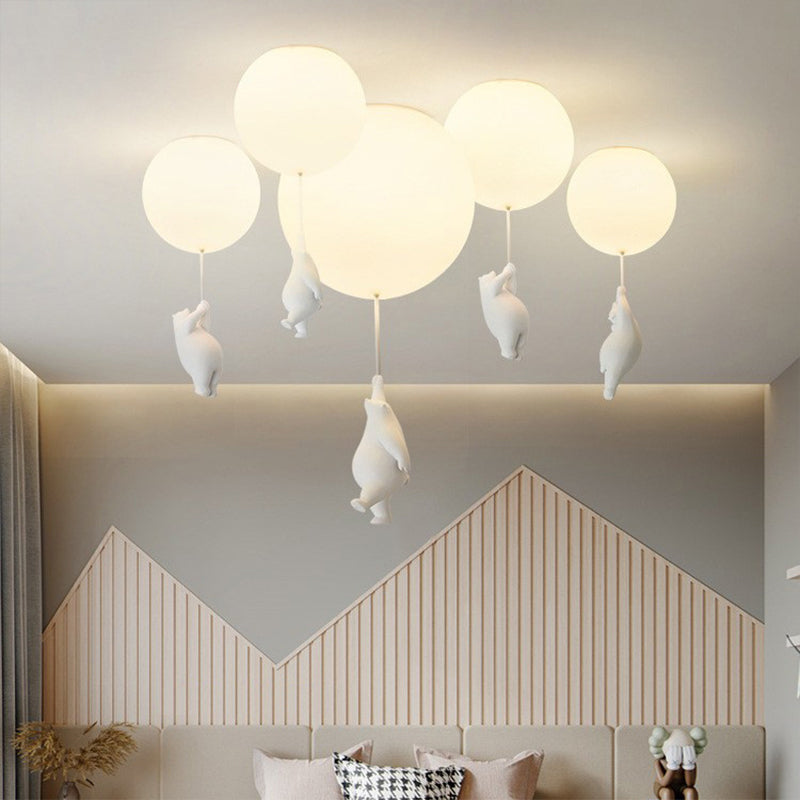 LumiBear Balloon Pendant Light for Nursery Ceiling - OpalDwell
