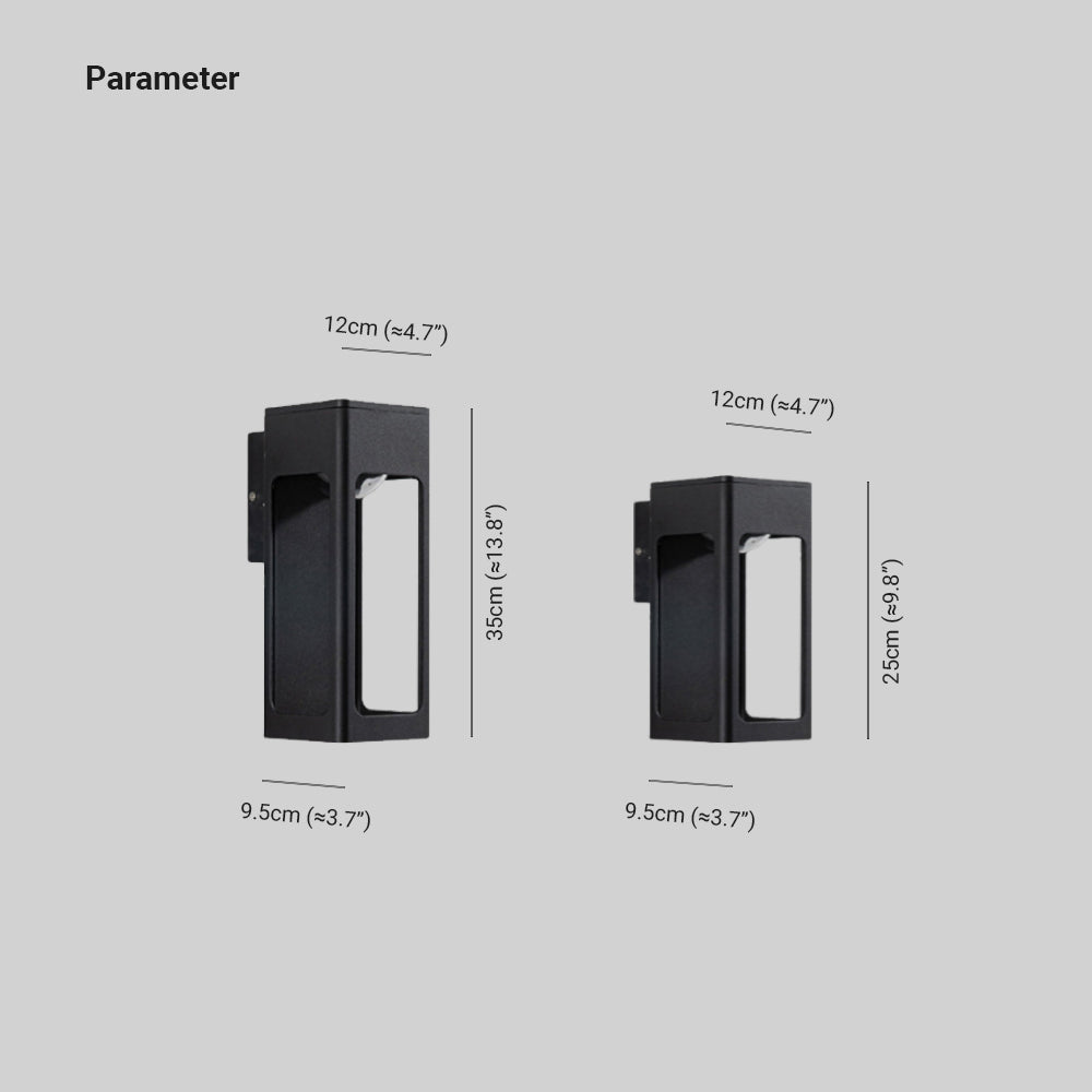 Aureto Geometric Outdoor Wall Light Modern Waterproof IP65 - OpalDwell