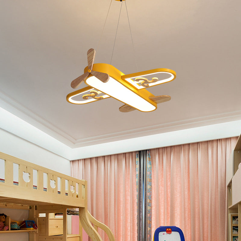 LumaPlane LED Airplane Pendant Light for Kids Bedroom - OpalDwell