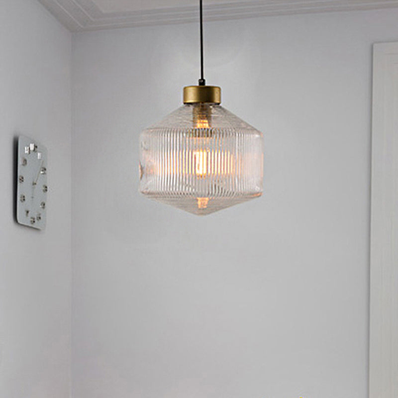 Quell Drum Pendant Lamp Modern Glass Pendant Light Glow - OpalDwell