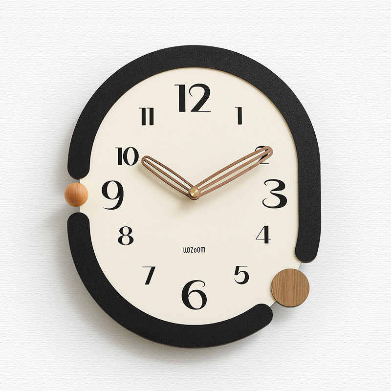 NovaTwist Wall Clock Avant Garde Timepiece for Modern Interiors OpalDwell