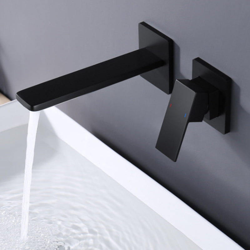 AstraLine Concealed Wall-Mount Sink Faucet, Single-Handle Minimalist Design OpalDwell