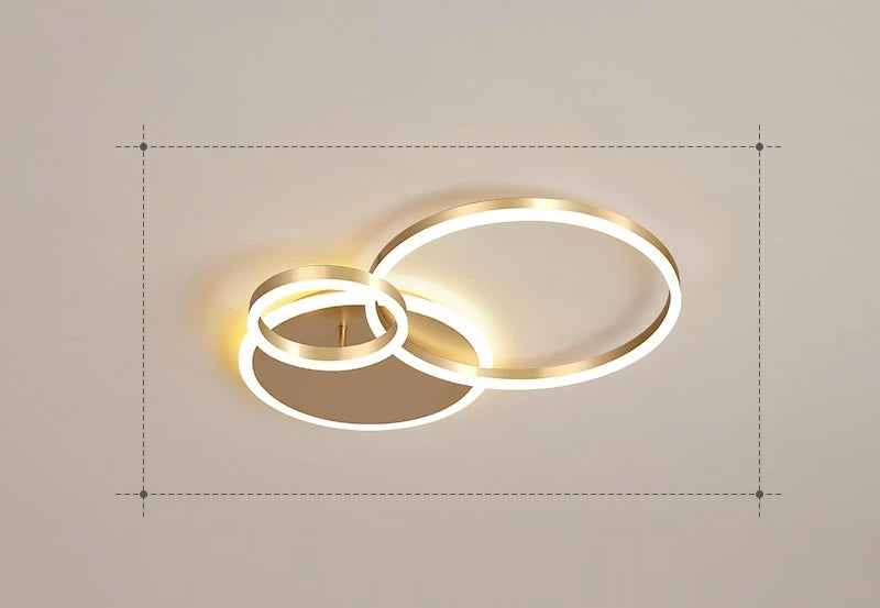 LunaRing LED Ceiling Light with Soft Tranquil Ambient Glow - OpalDwell