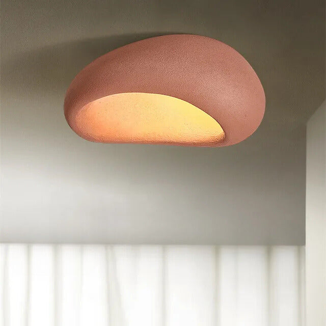 Lumori Ceiling Light with Ambient Glow for Japandi Interiors Earthy Tones OpalDwell