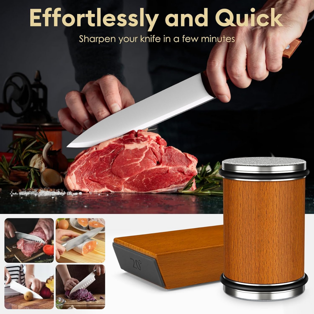 Torrin | Rolling Diamond Knife Sharpener For Effortless Edges - OpalDwell