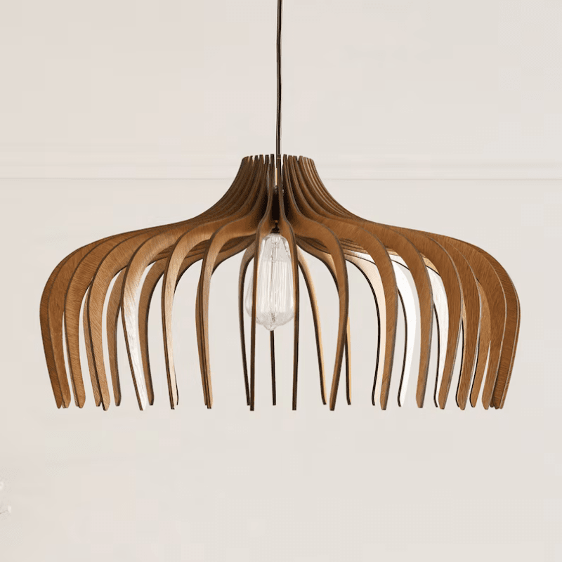 Rowan | Wooden Chandelier - OpalDwell