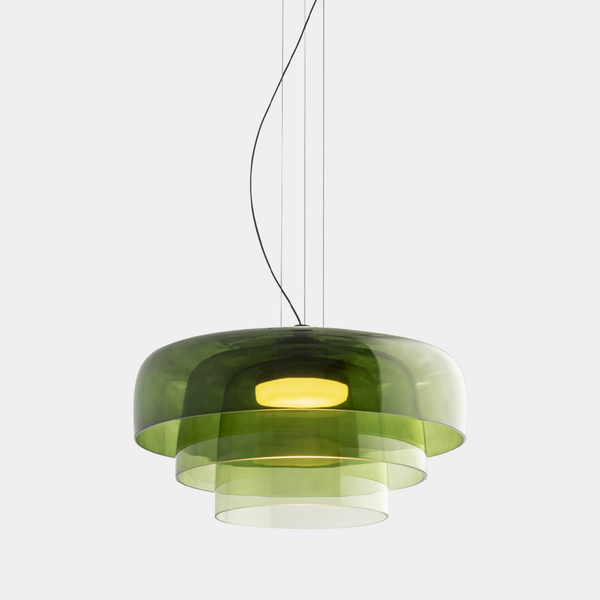FjordLumen Glass Pendant Light Norwegian Craft Lighting - OpalDwell