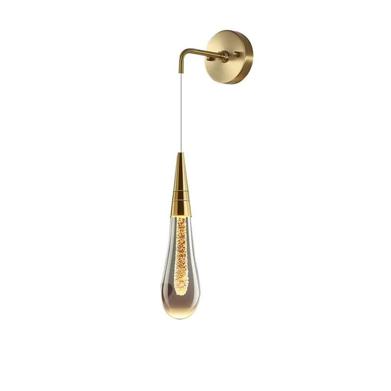 Drop-shaped Wall Lamp with Warm Glow - Solena | OpalDwell - OpalDwell