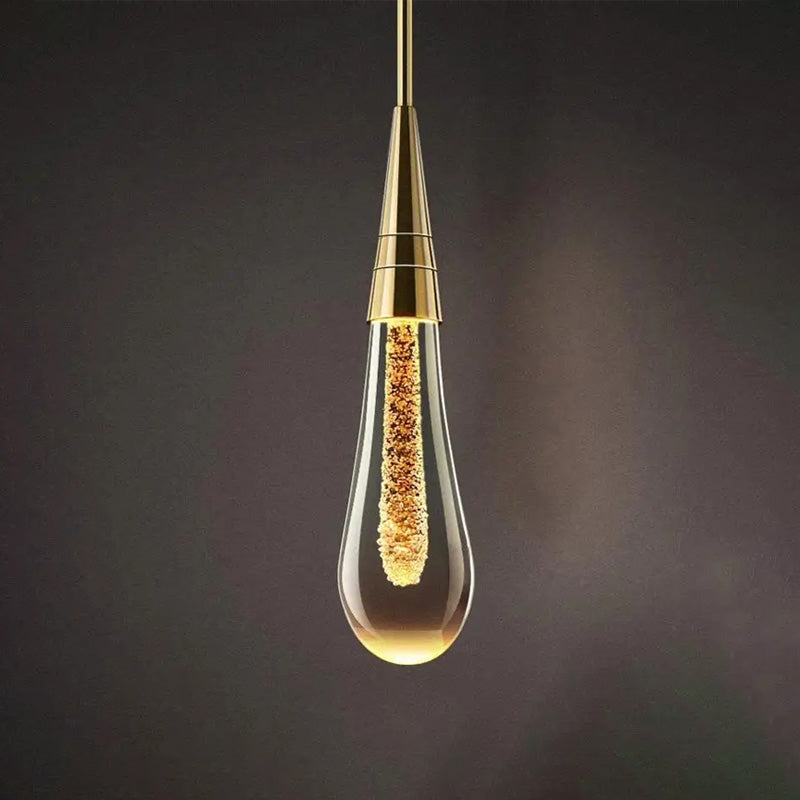 Drop-shaped Wall Lamp with Warm Glow - Solena | OpalDwell - OpalDwell