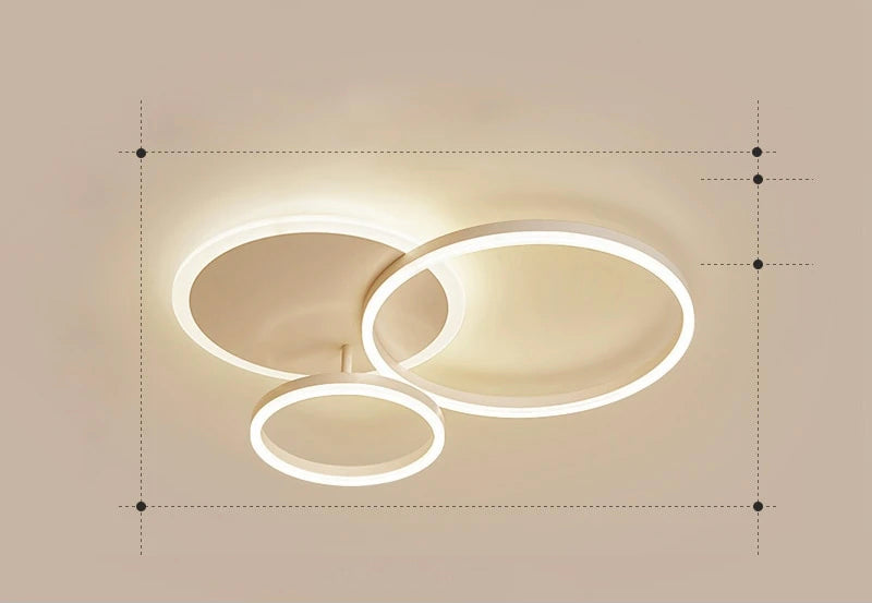 LunaRing LED Ceiling Light with Soft Tranquil Ambient Glow - OpalDwell