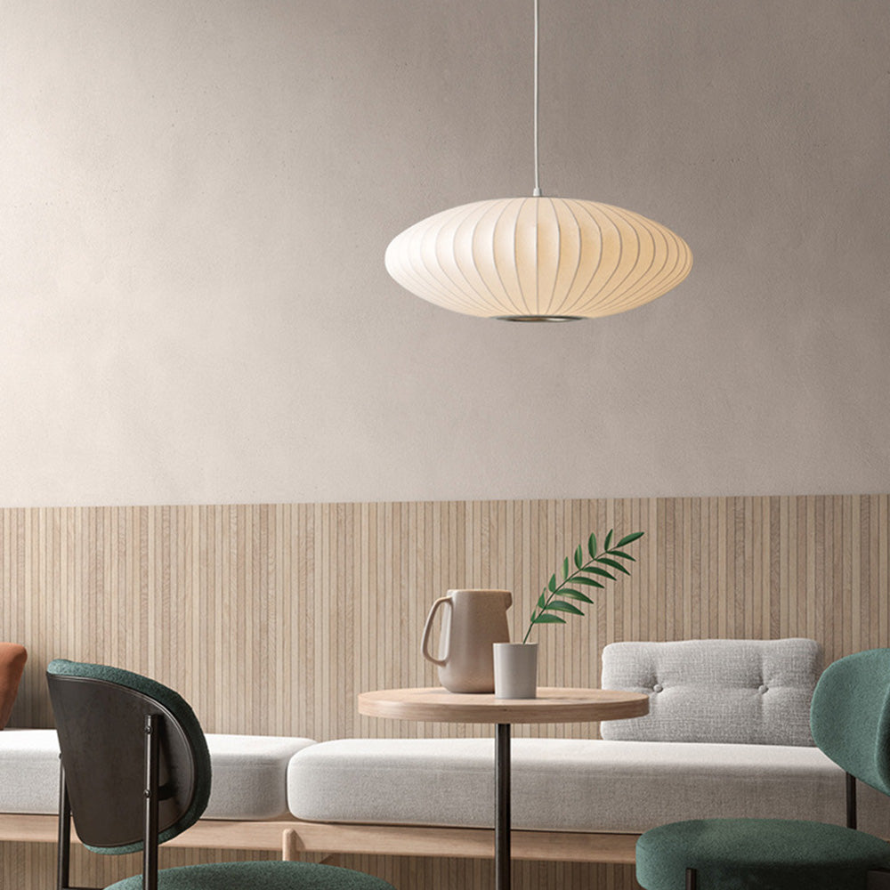 Aethera Silk Ceiling Light for Modern Living Spaces - OpalDwell