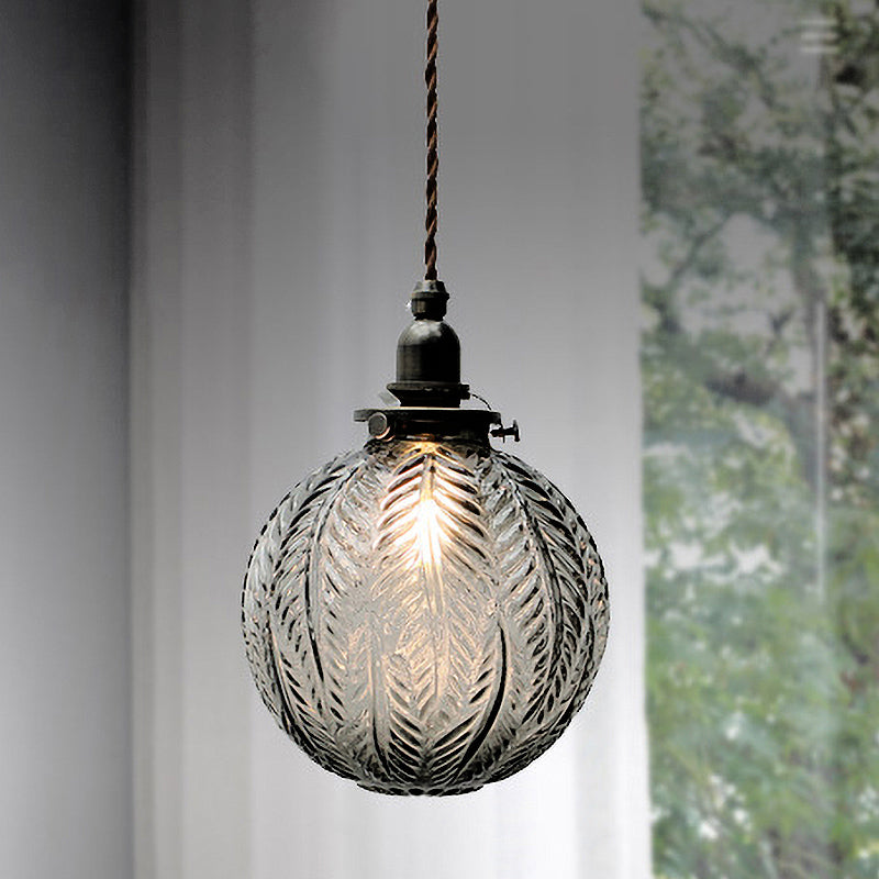 Veridia Heritage Colonial Pendant Lamp With Globe Shade - OpalDwell