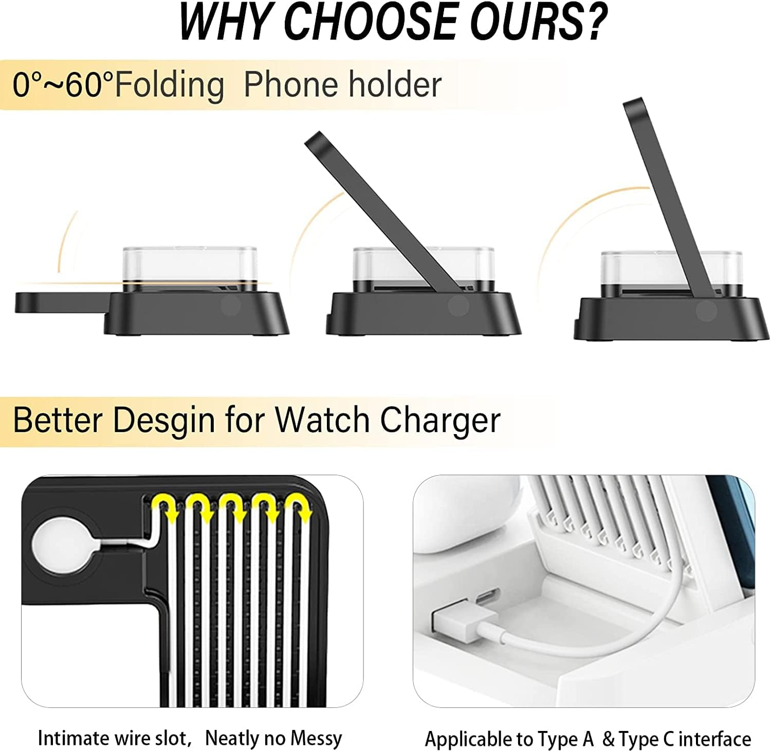 NovaCharge 5-in-1 Dock Wireless Charge Clock Lamp Hub - OpalDwell