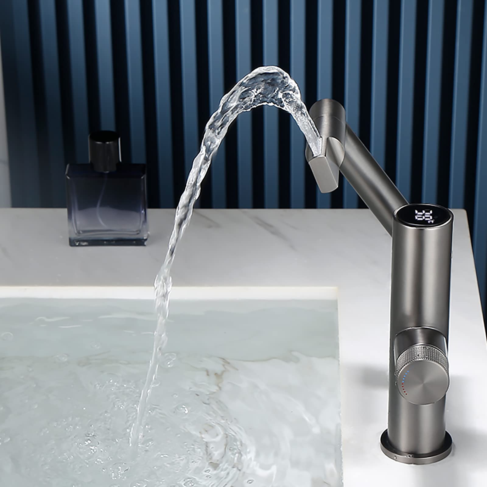 Nerova | Smart Single-Hole Bathroom Faucet with Temperature Readout | OpalDwell OpalDwell