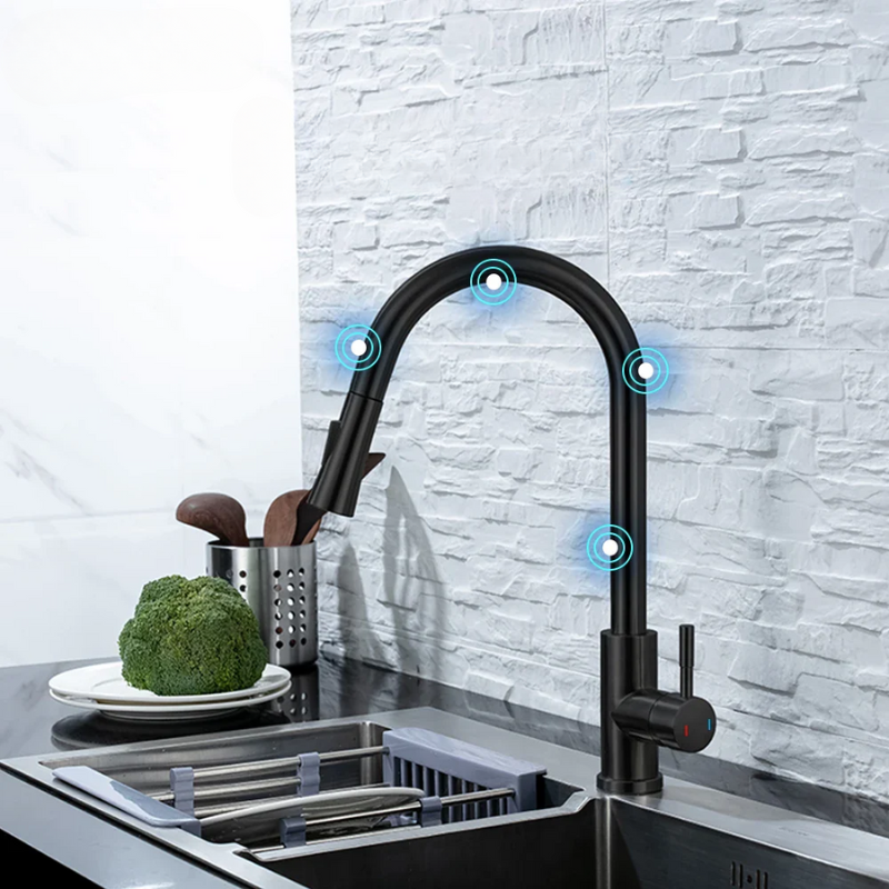 FluxMix Smart Sensor Kitchen Tap With Touchless Faucet OpalDwell