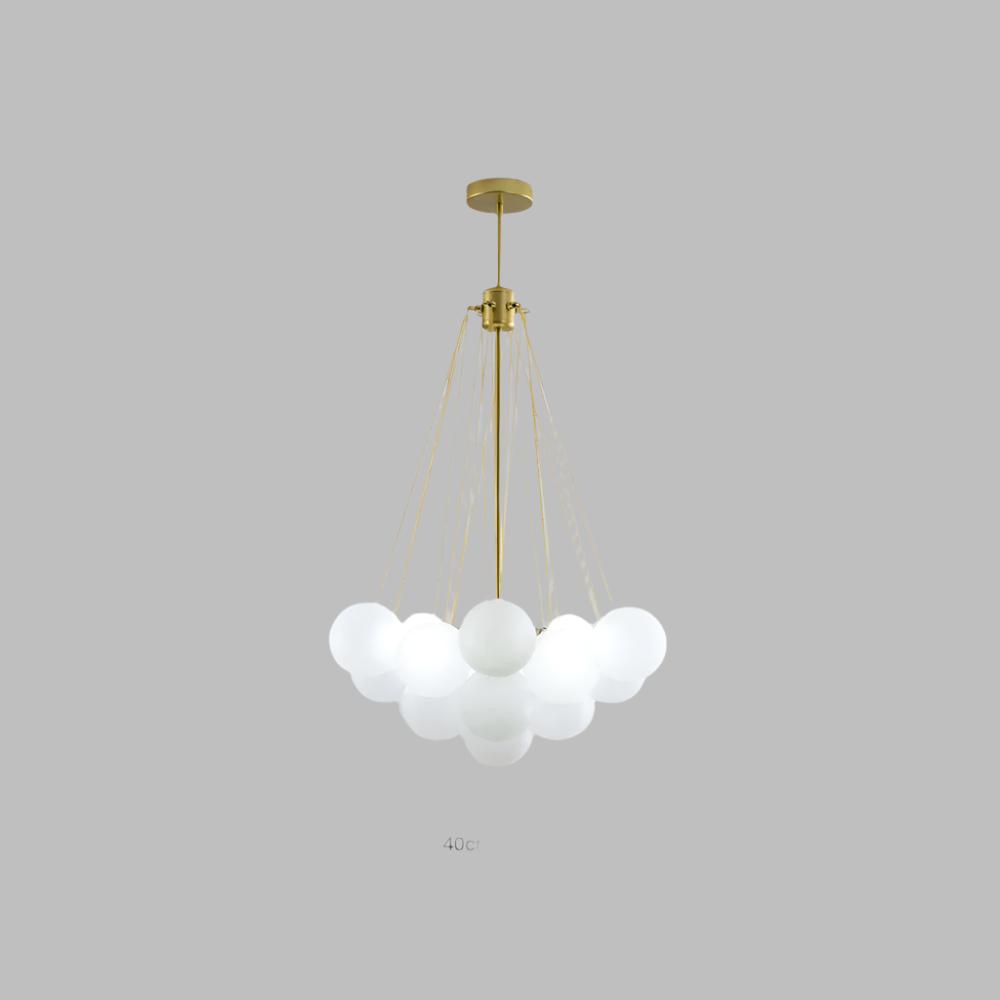 LumeSphere LED Pendant Light in Black and Gold Finish - OpalDwell