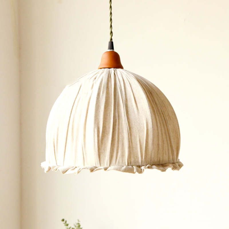 Nordia Linen Pendant Light for Scandinavian Style Interiors OpalDwell