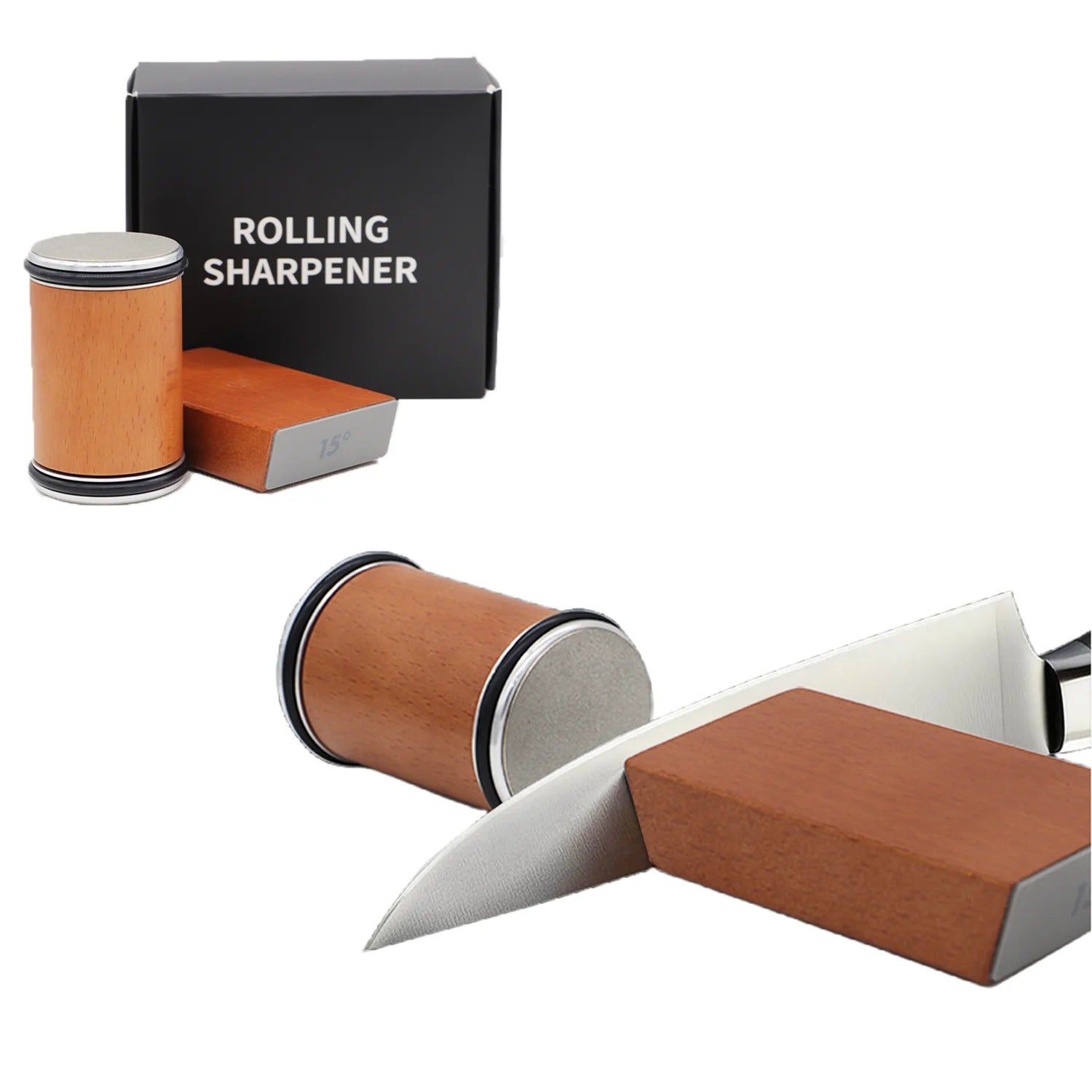 AstraSharp Magnetic Diamond Rolling Knife Sharpener - OpalDwell