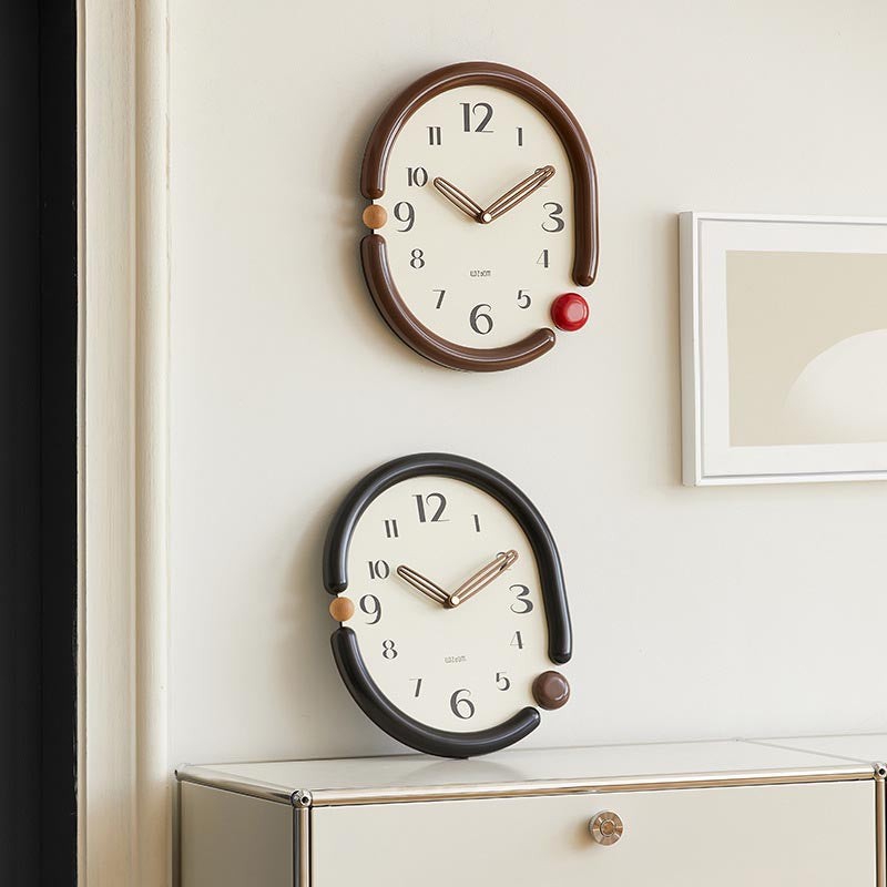 NovaTwist Wall Clock Avant Garde Timepiece for Modern Interiors OpalDwell
