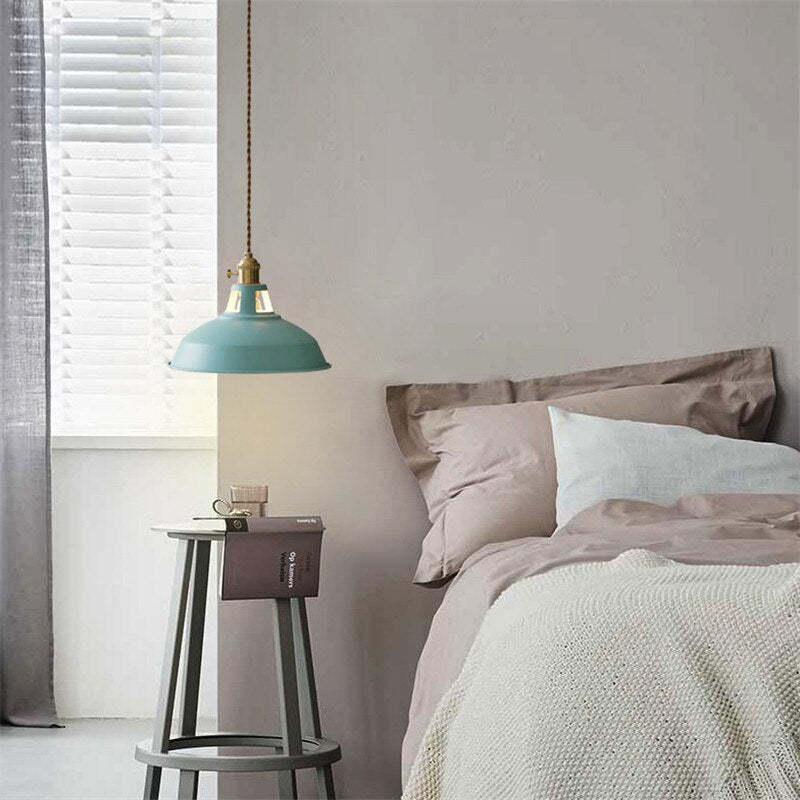 Lyrae Morandi-Style Colorful Metal Pendant Light Glow - OpalDwell