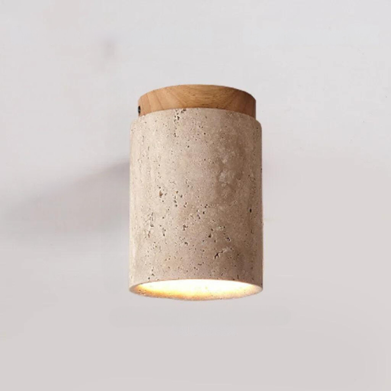 Elara Travertine Chandelier for Hallways and Staircases Modern Recessed Design - OpalDwell