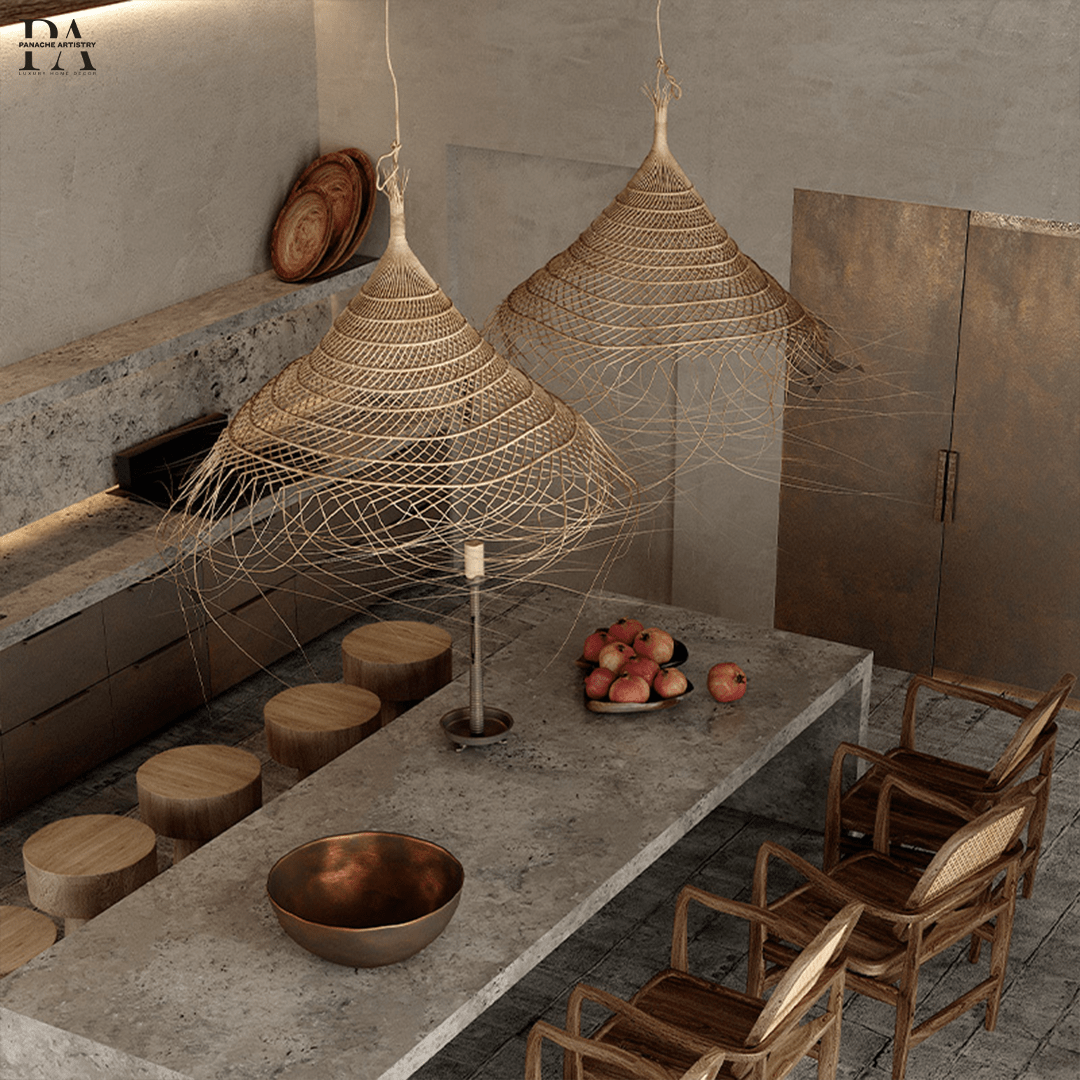 Vintage Woven Chandelier | OpalDwell - OpalDwell