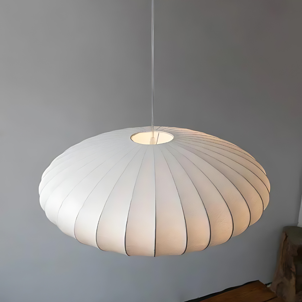 Aethera Silk Ceiling Light for Modern Living Spaces - OpalDwell