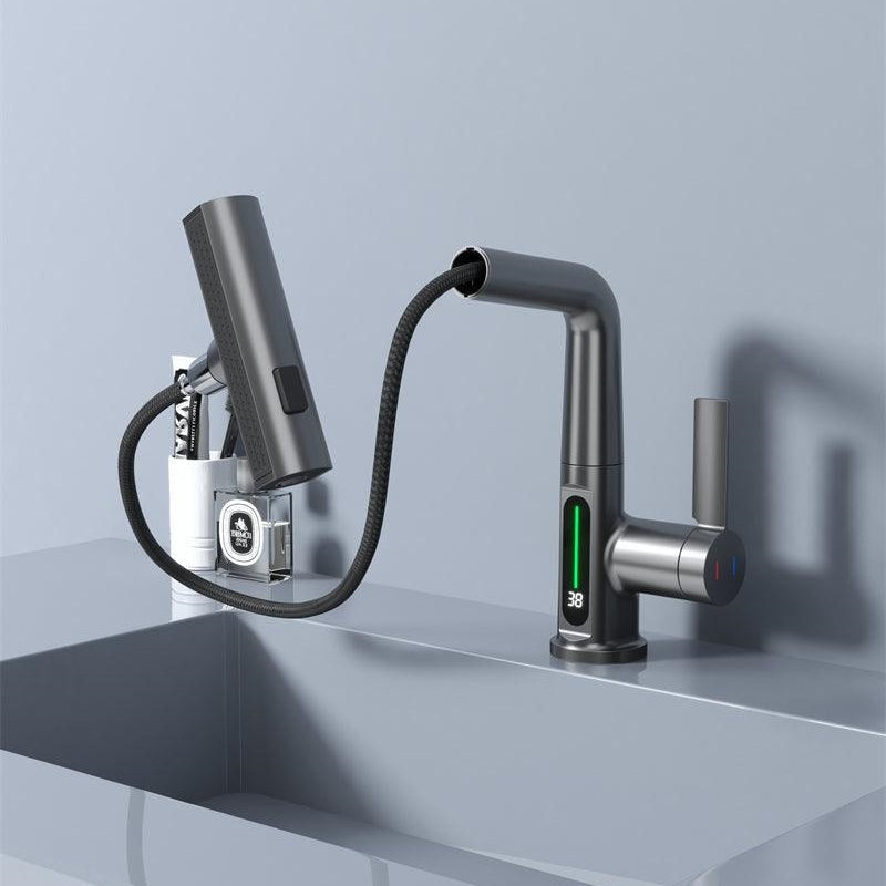 Vellaro Single Hole Brass Faucet for Hot and Cold Water | OpalDwell OpalDwell