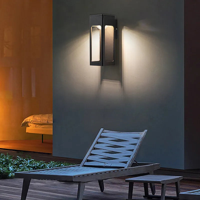 Aureto Geometric Outdoor Wall Light Modern Waterproof IP65 - OpalDwell