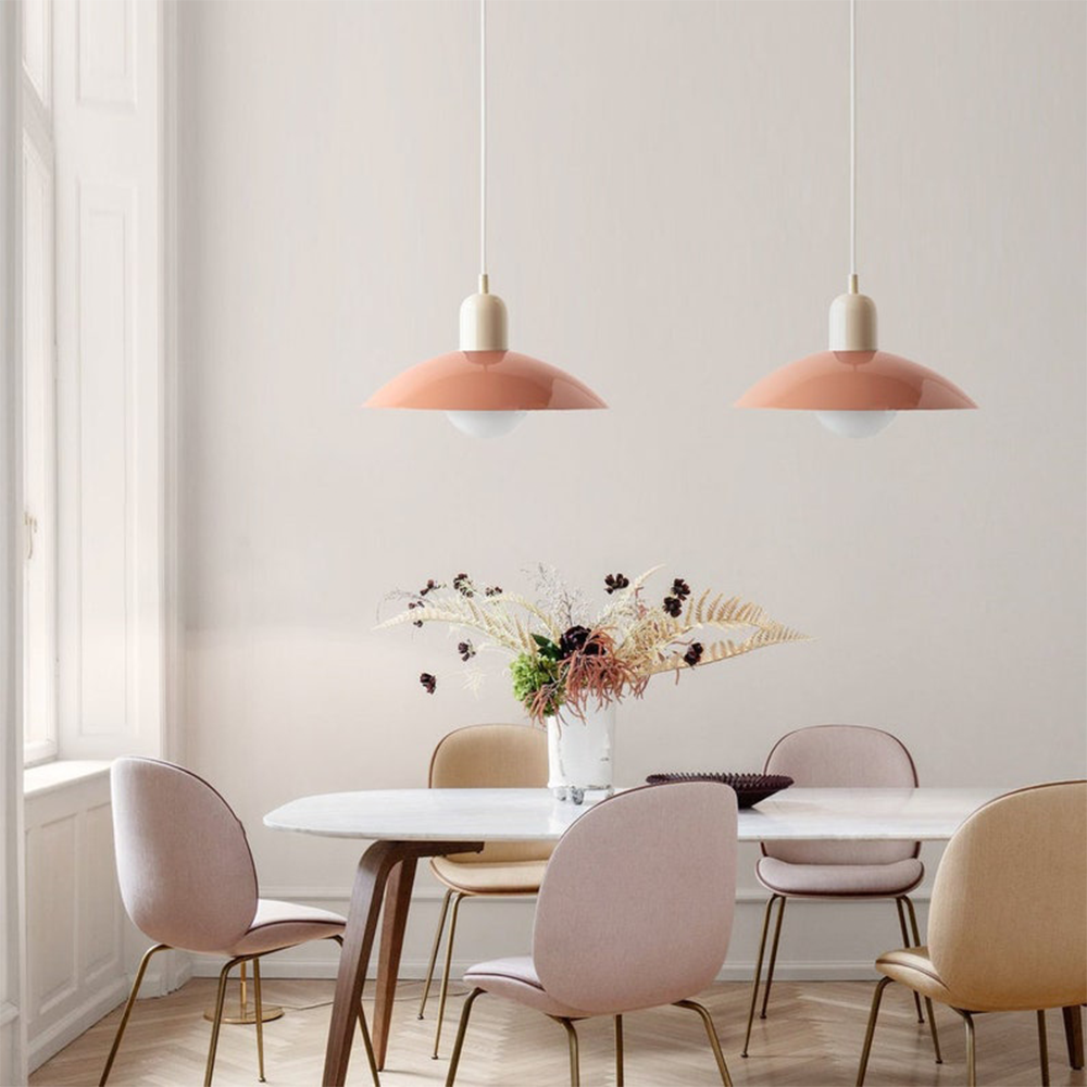 Asterra Glass Pendant Light Macaron Style For Small Spaces - OpalDwell