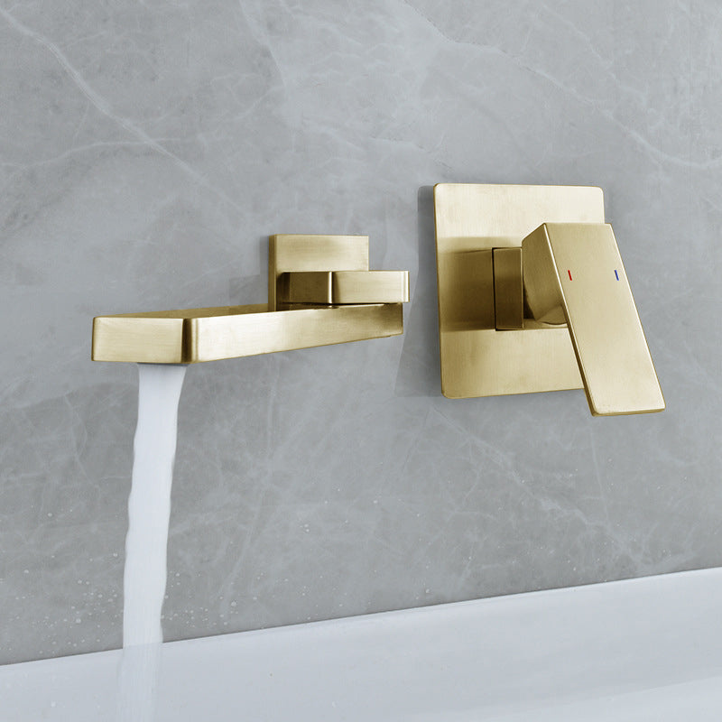 Aureli | Wall-Mounted Single-Handle Bathroom Sink Faucet | OpalDwell OpalDwell