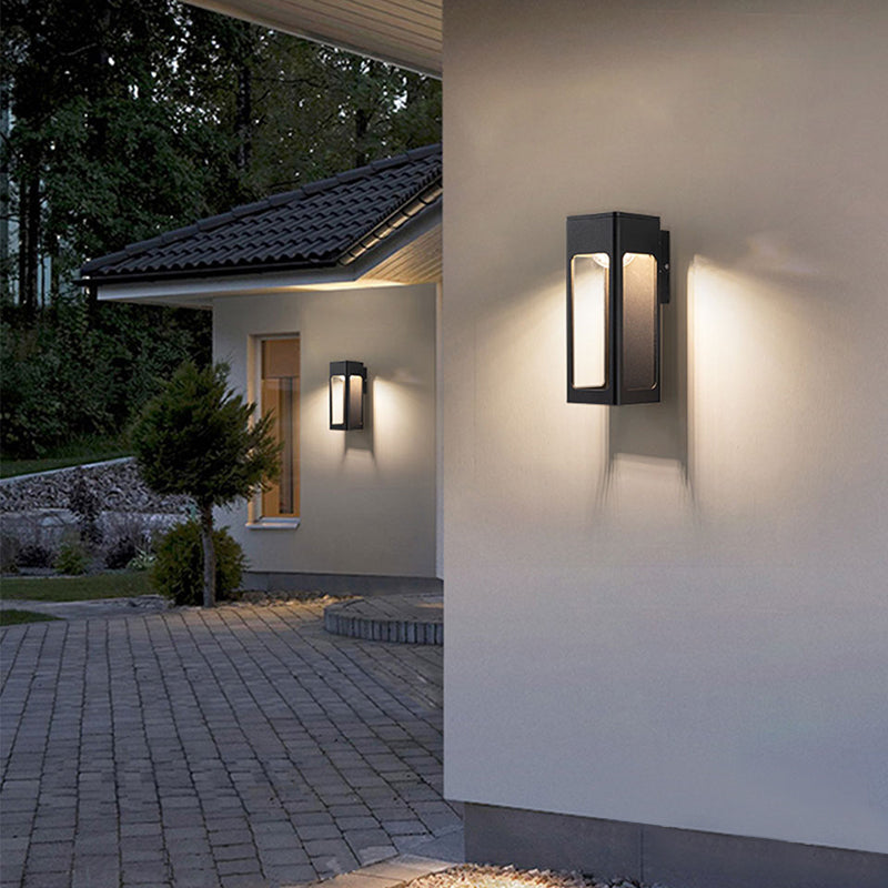 Aureto Geometric Outdoor Wall Light Modern Waterproof IP65 - OpalDwell