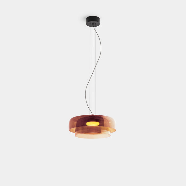 FjordLumen Glass Pendant Light Norwegian Craft Lighting - OpalDwell