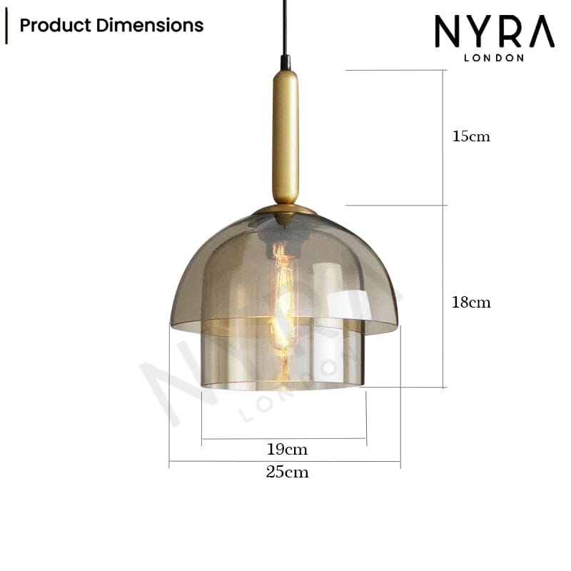 Solace Champagne Glass Pendant - OpalDwell