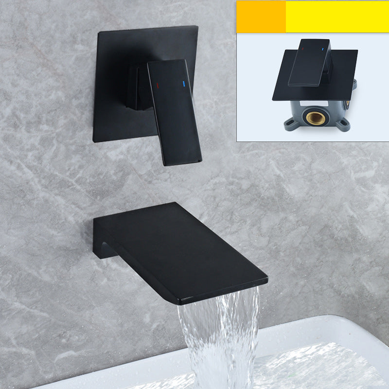 Cascade | Wall-Mounted Single-Handle Waterfall Bathroom Faucet | OpalDwell OpalDwell