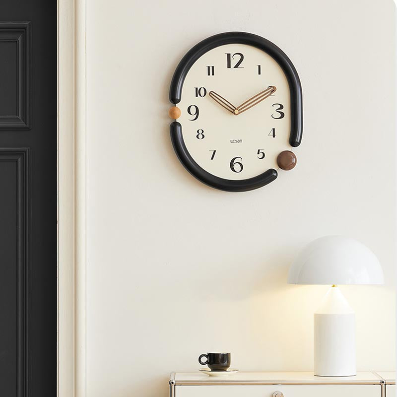 NovaTwist Wall Clock Avant Garde Timepiece for Modern Interiors OpalDwell