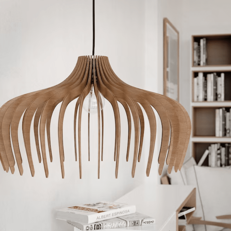Rowan | Wooden Chandelier - OpalDwell