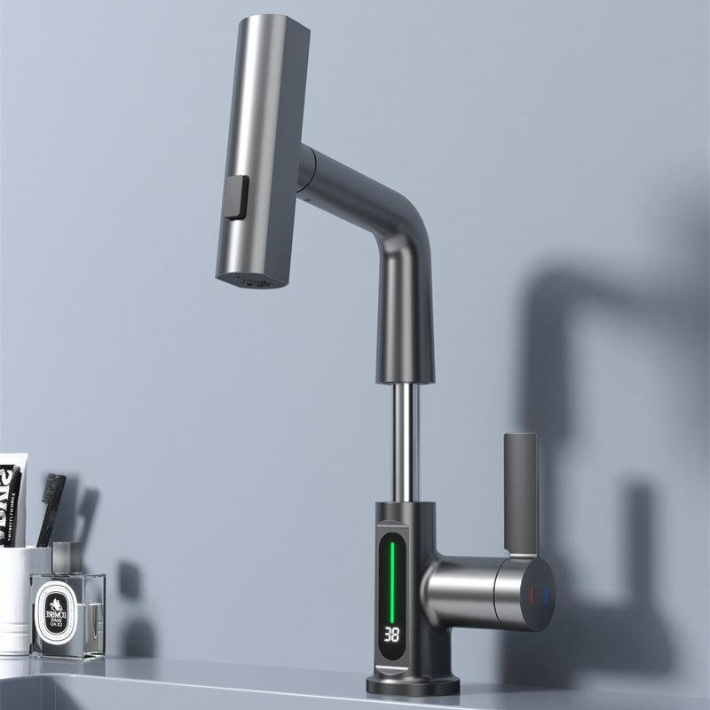 Vellaro Single Hole Brass Faucet for Hot and Cold Water | OpalDwell OpalDwell