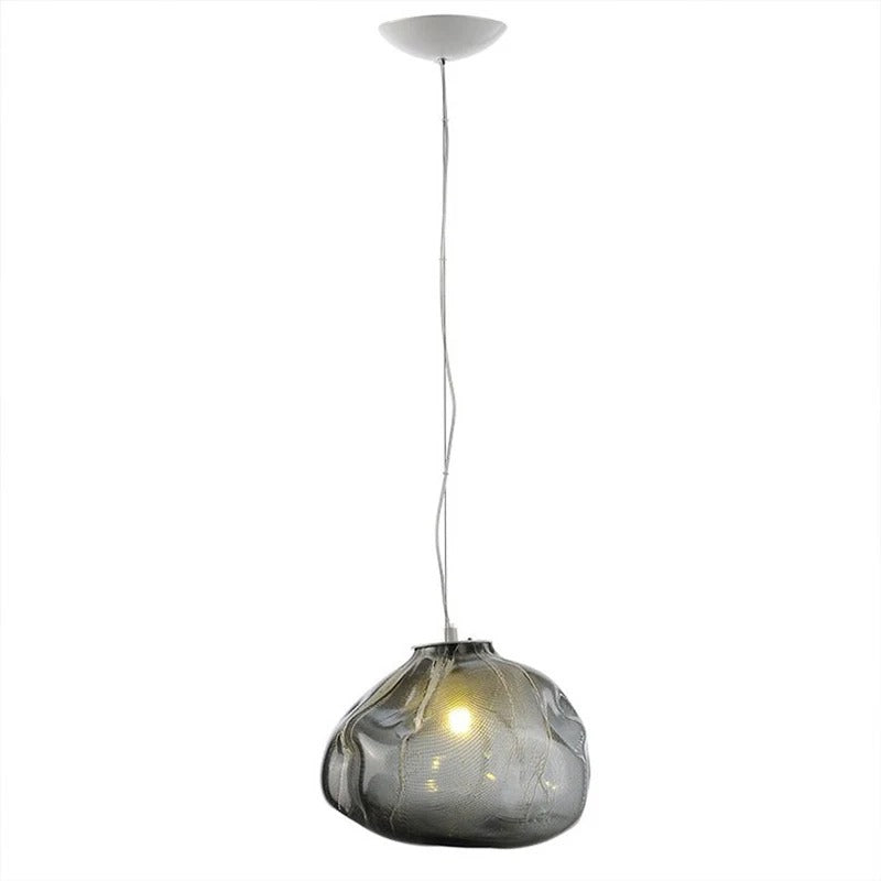 Luminara Cascade Glass Chandelier With Aluminum Frame OpalDwell