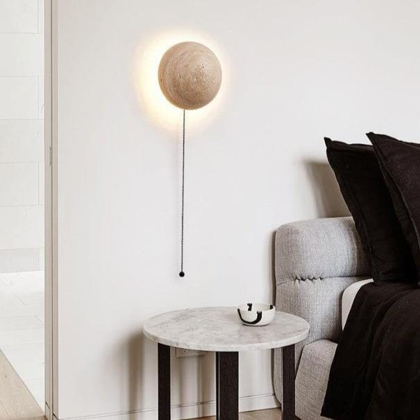 Asterra Cream Wall Lamp | Minimalist Indoor Lighting - OpalDwell