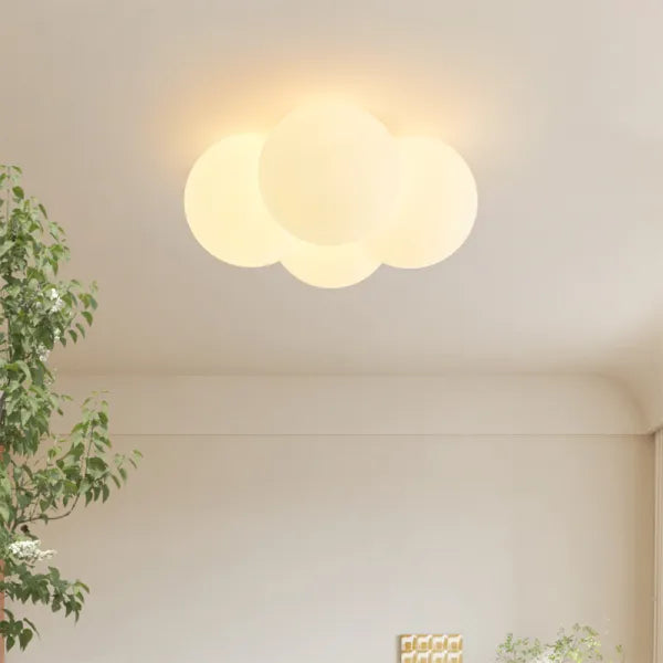 NimbusCloud LED Ceiling Light with Cloud-Inspired Design for Living Rooms - OpalDwell