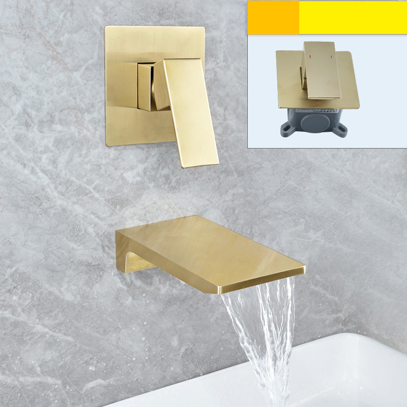 Cascade | Wall-Mounted Single-Handle Waterfall Bathroom Faucet | OpalDwell OpalDwell