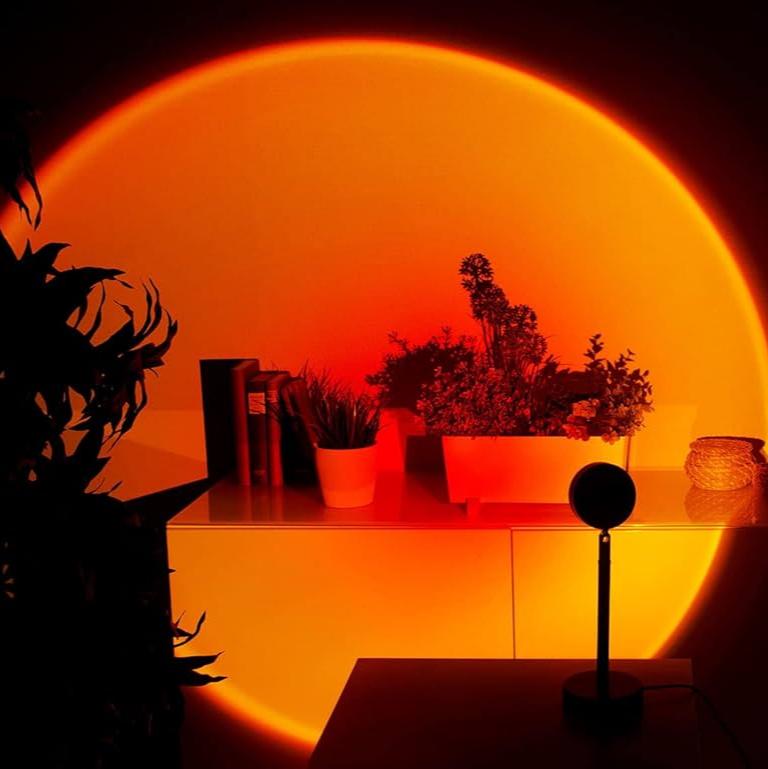 LumaVista Sunset Projector Lamp With Adjustable Tilt And Rotation - OpalDwell