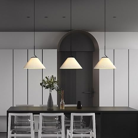 Caelara Soft Pleated Ceiling Pendant Light In Cream - OpalDwell