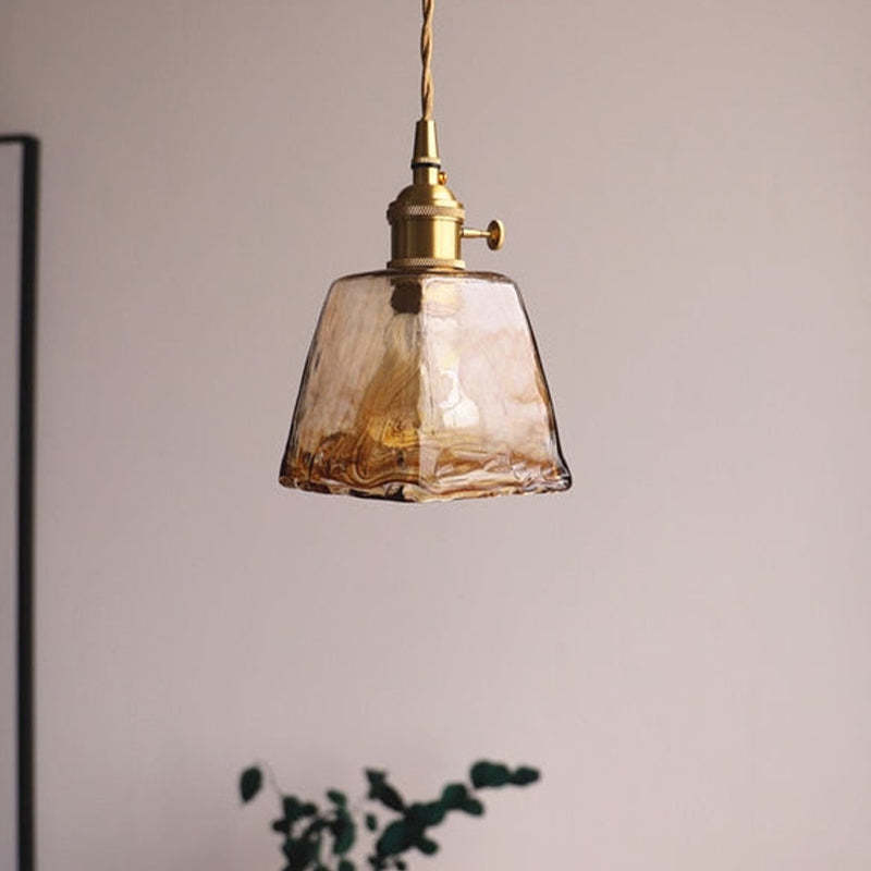 Aurelia Retro LED Pendant Light in Gold Metal Fixture - OpalDwell