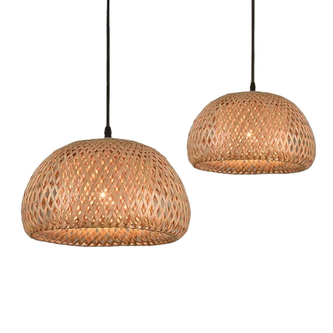 Basket Lampshade in Bamboo - OpalDwell