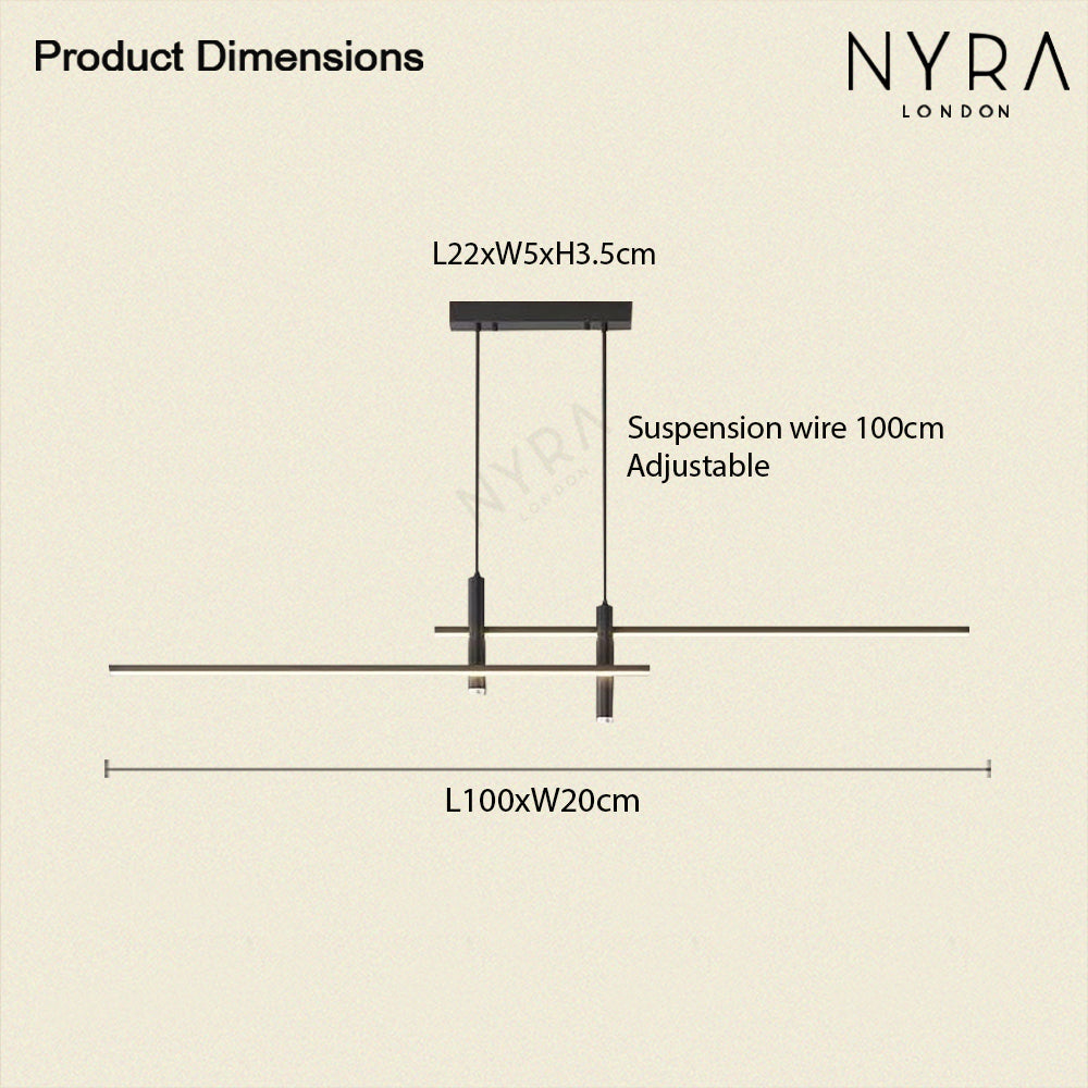 Vellaro | Two Light Chandelier - OpalDwell