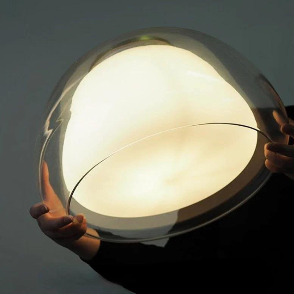 Luminex | Double Glass Dome Pendant Light With Soft Glow - OpalDwell