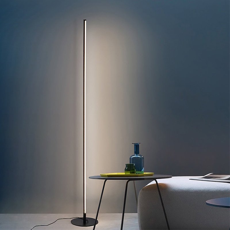 LuxeGlow Floor Lamp With Remote Dimmable Brightness And Color Temperature OpalDwell